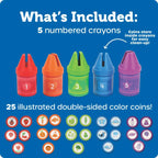 Rainbow Counting Crayons