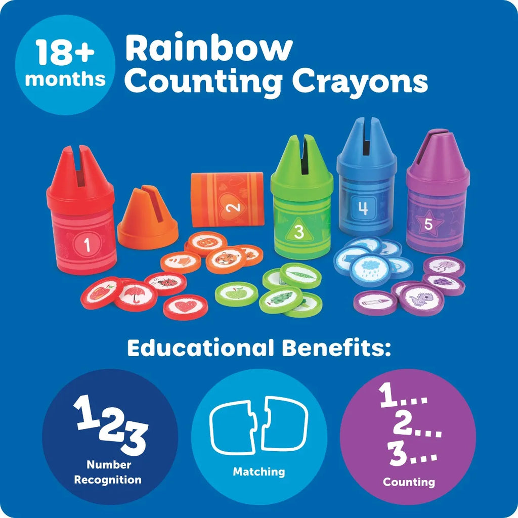 Rainbow Counting Crayons