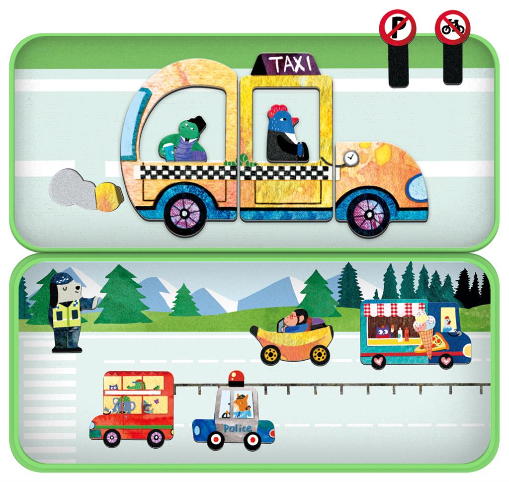 MierEdu Magnetische puzzeldoos voertuigen