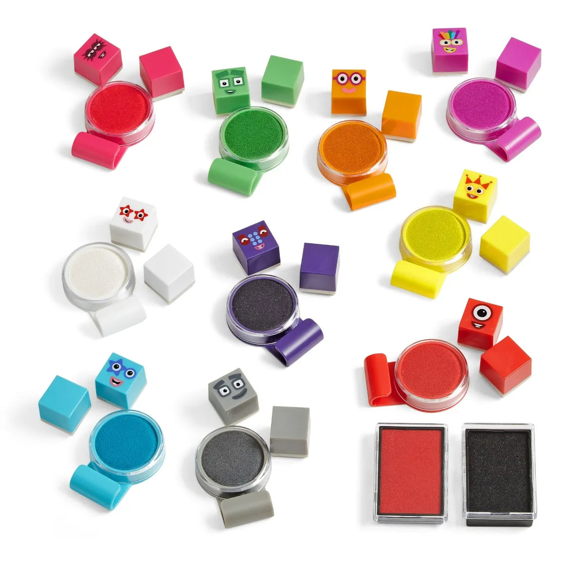 Learning Resources MathLink Cubes Numberblocks stempelset
