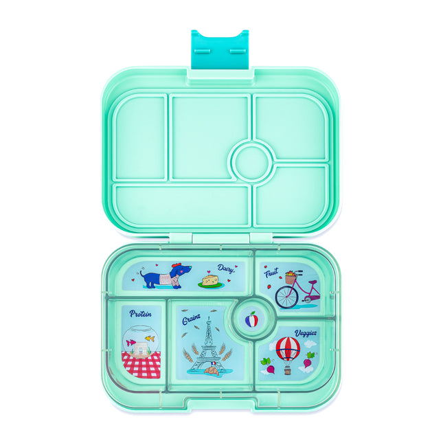 Yumbox Original 6 vakken Serene Aqua / Paris tray