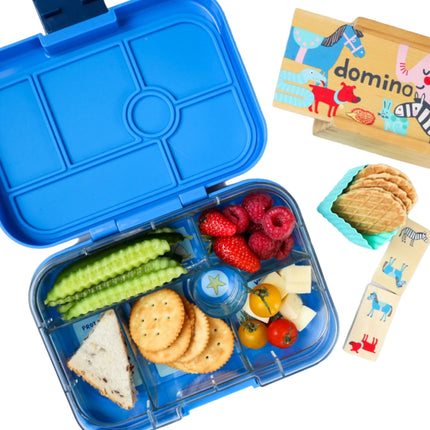 Yumbox Original 6 vakken Surf blue / Race Cars tray