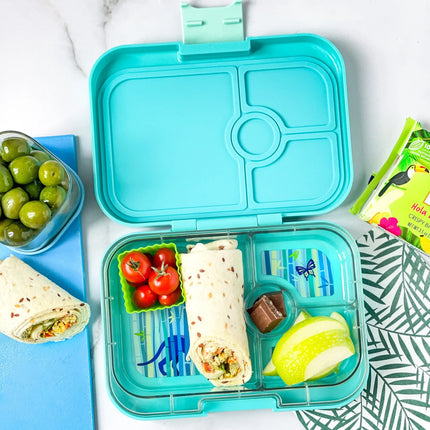 Yumbox Panino 4 vakken Tropical Aqua / Panther tray