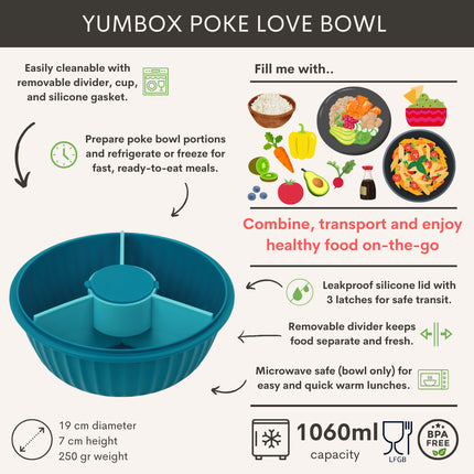 Yumbox Poke Bowl Lagoon Blue