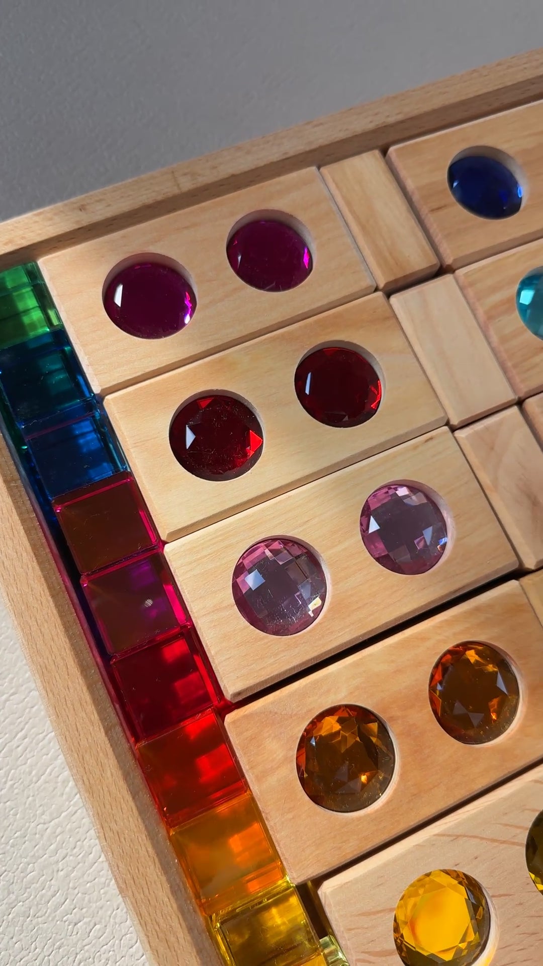 Small Colour Track with Lucent Cubes 45 Pieces