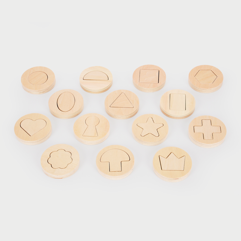 Binnen- en buiten houten vormen - 14 stuks