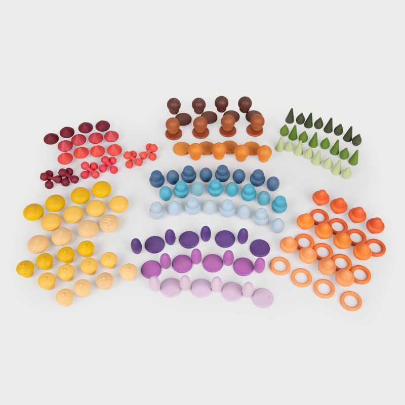 Houten schatten proeverset - 168 stuks