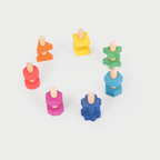 Rainbow Wooden Nuts & Bolts - Pk7