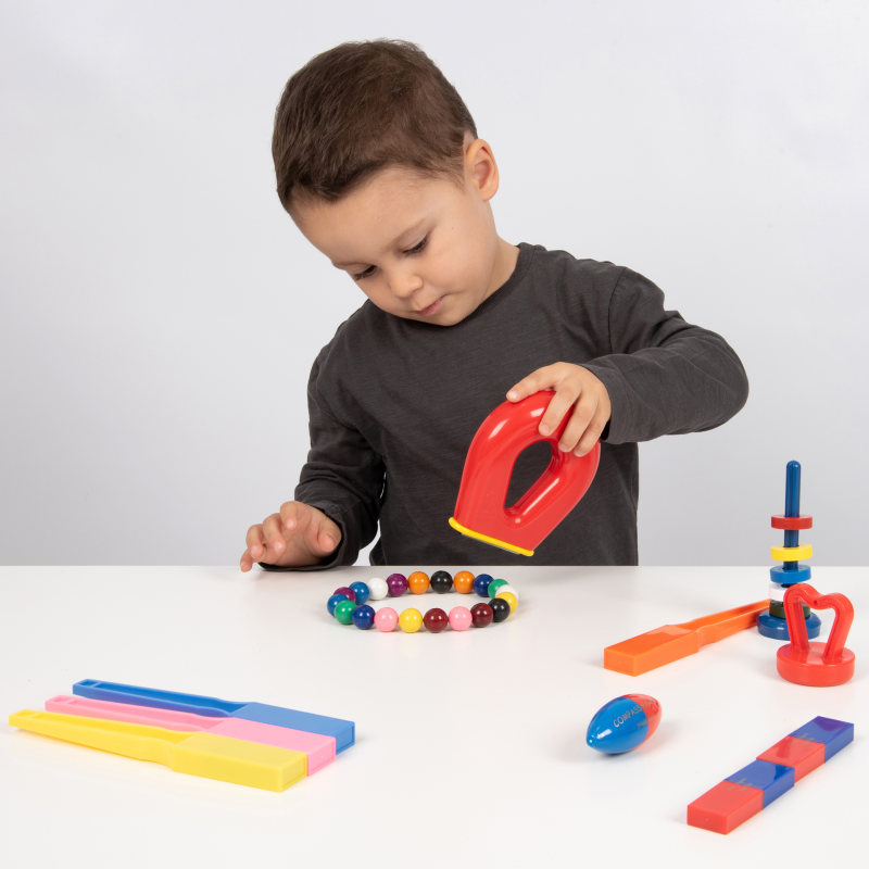 Eerste experimenten - Magnetische set