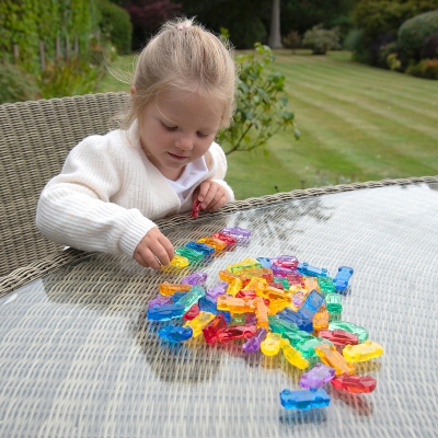 Transparante Kleurrijke Auto's - Set van 72