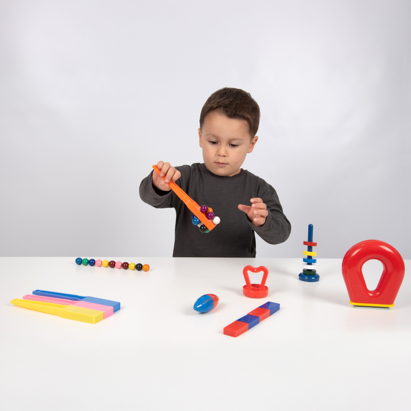 Eerste experimenten - Magnetische set
