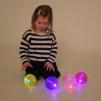 Sensory Flashing Balls (Textured) - Pk4