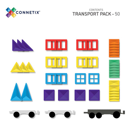 Connetix Rainbow Transport set