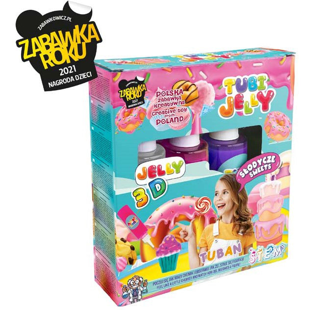 Tuban Tubi Jelly Sweets 3 kleuren 3D figuren maken