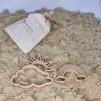 Uitstekers zon en regenboog