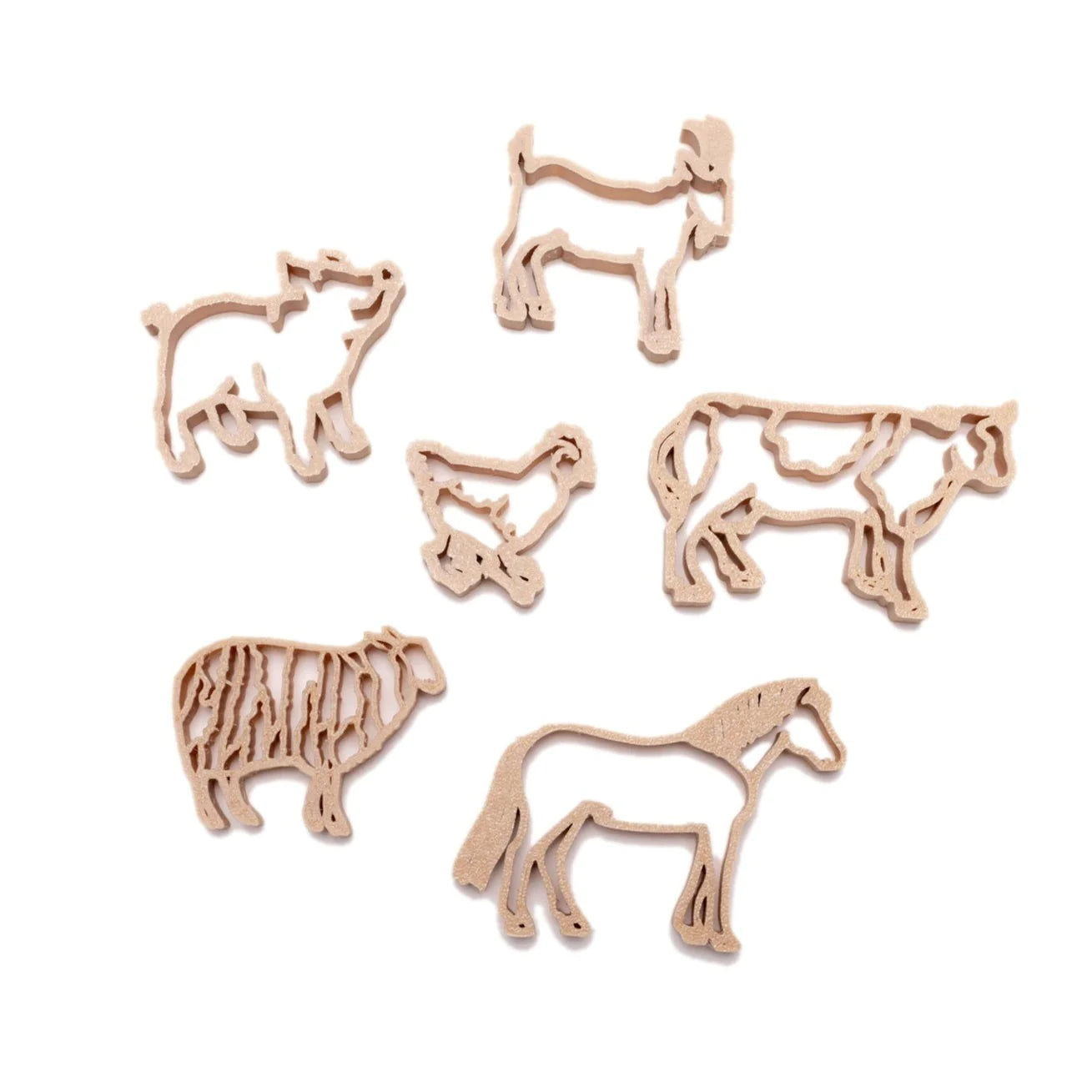 Grennn uitstekers dieren van de boerderij