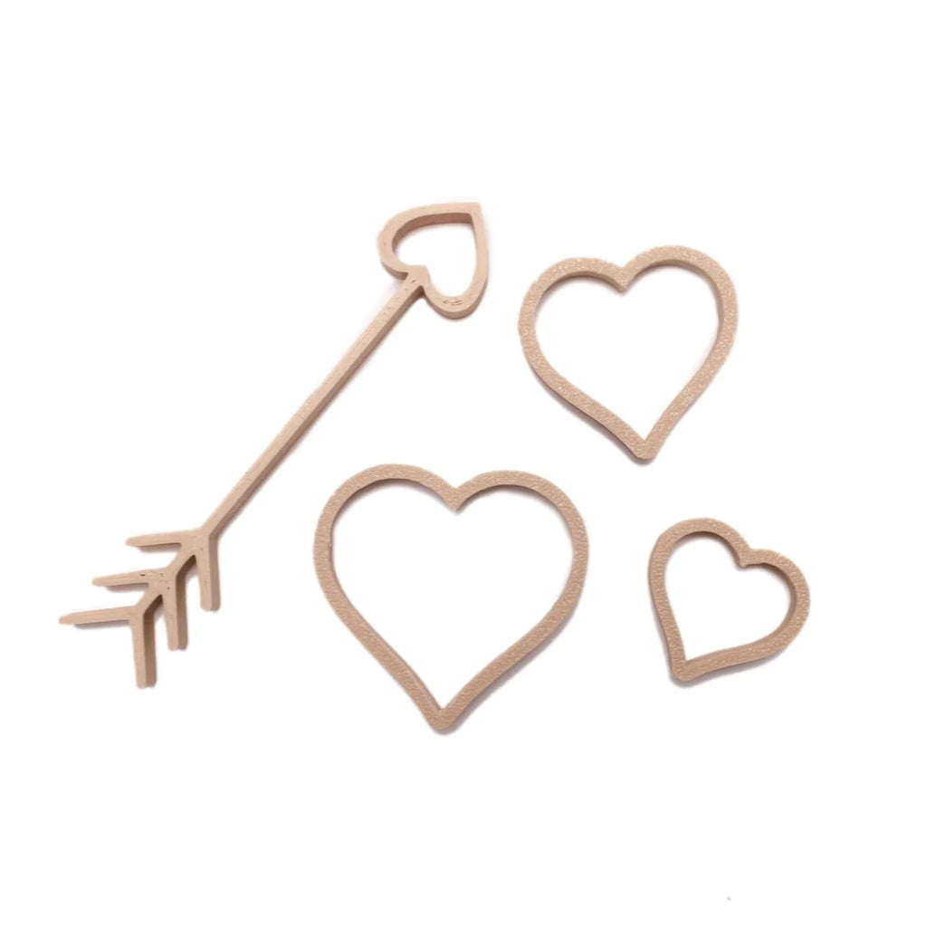 Uitstekers hartjes met stok