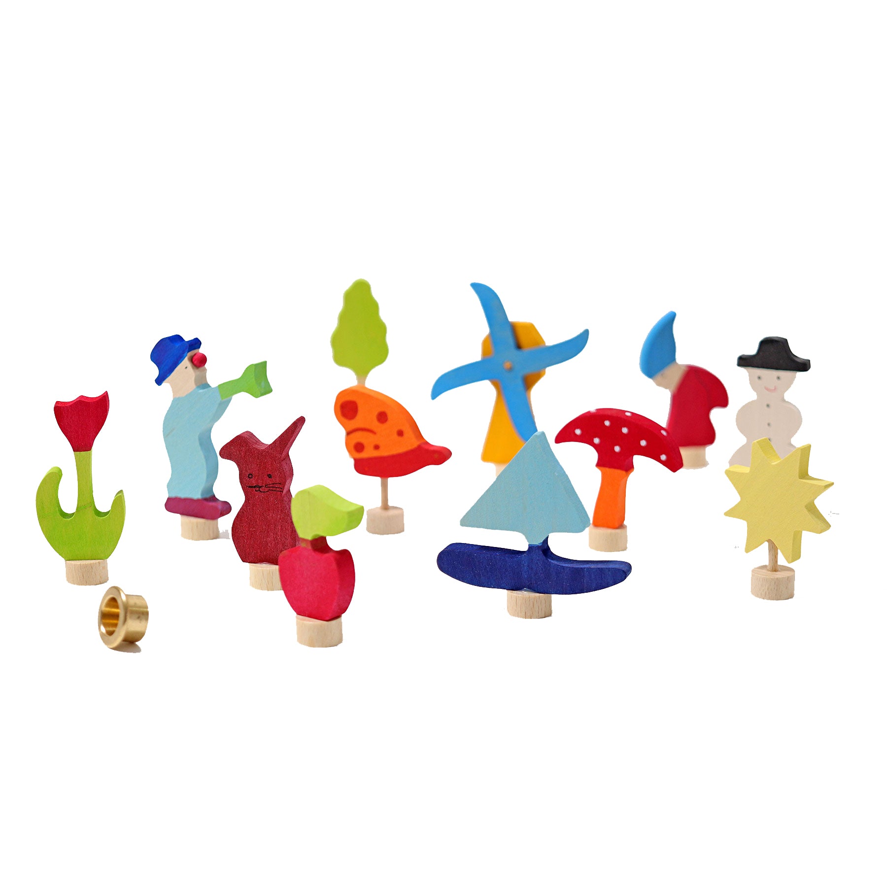 Grimm`s houten stekers set 4 seizoenen