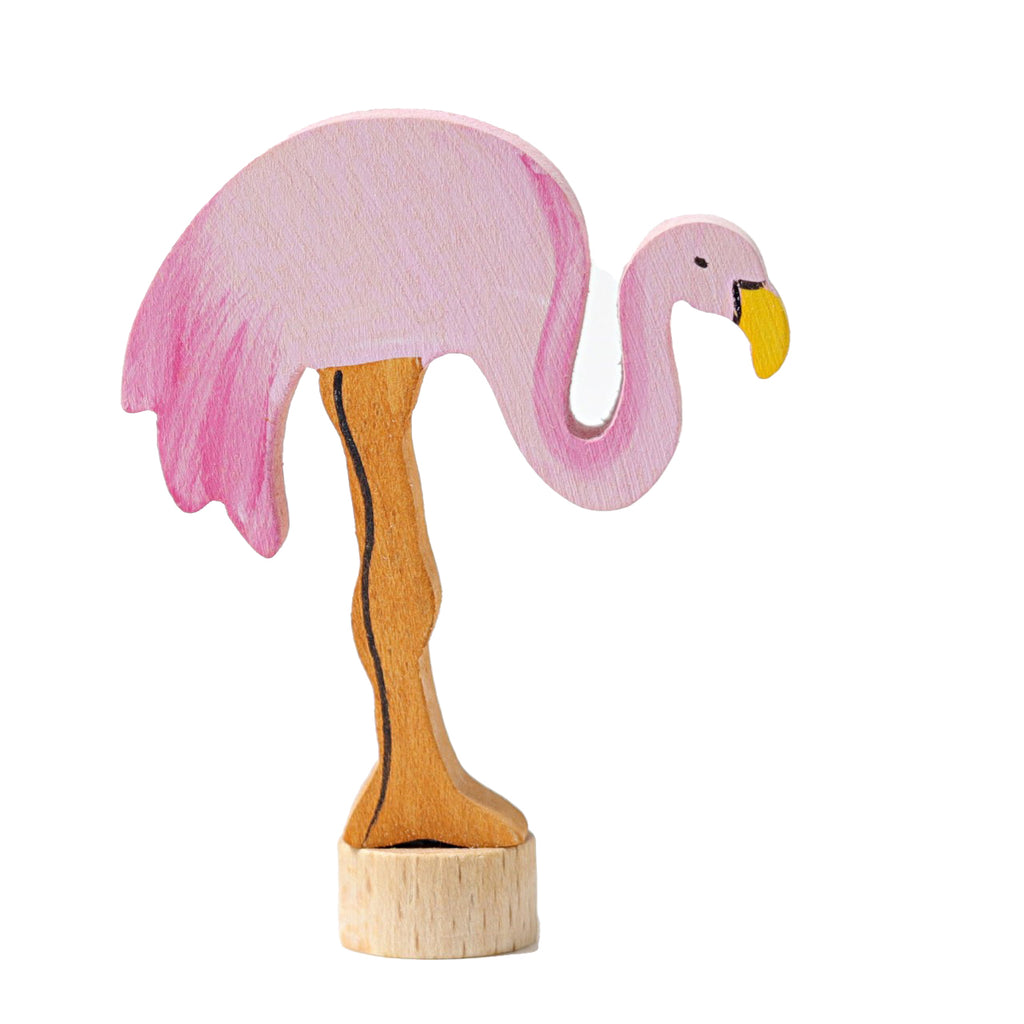 Grimm`s houten steker flamingo