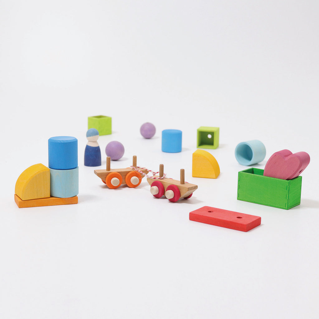 Grimm`s bouwset houten trein