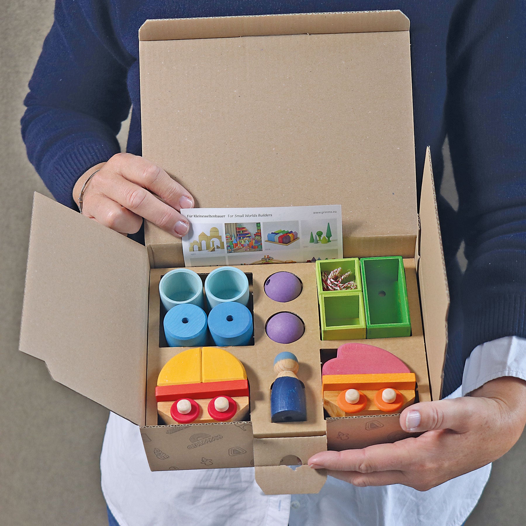 Grimm`s bouwset houten trein