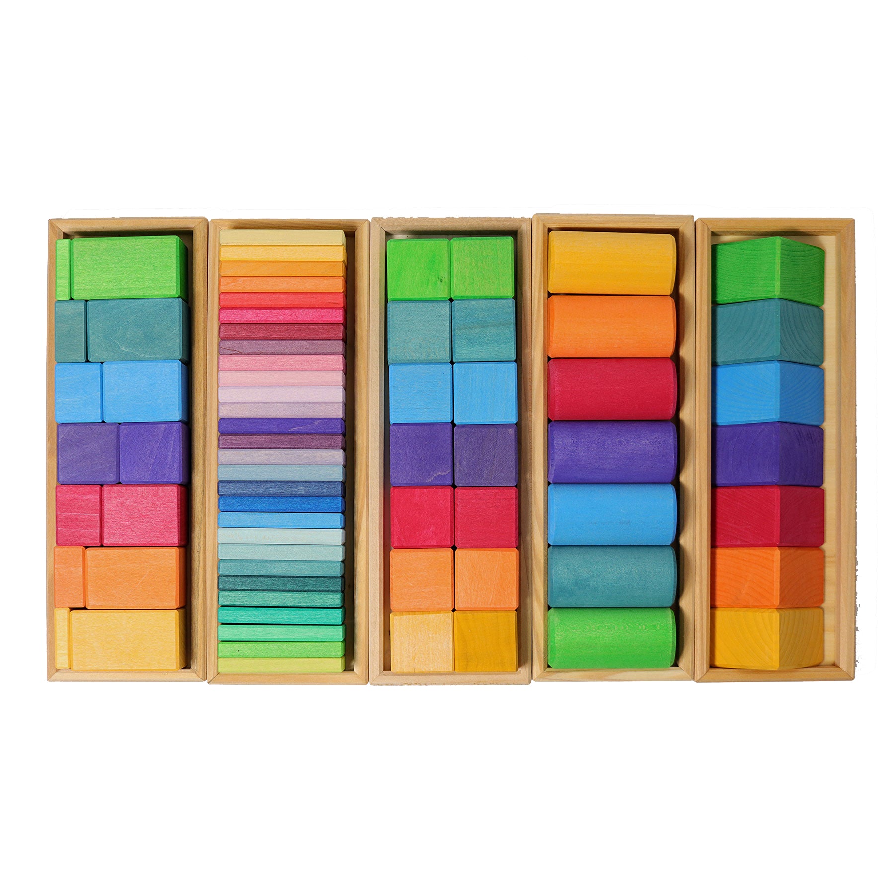 Grimm`s houten blokkenset vormen en kleuren