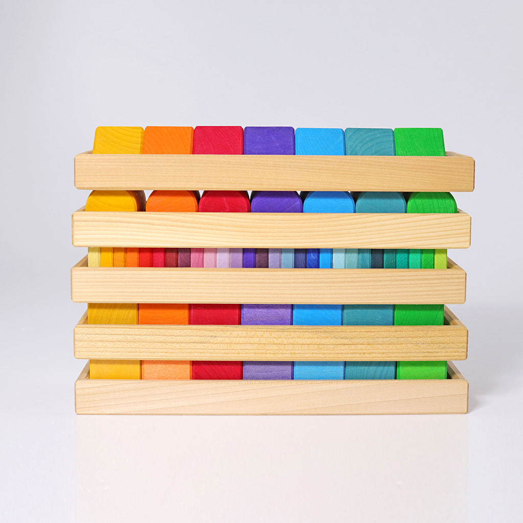 Grimm`s houten blokkenset vormen en kleuren