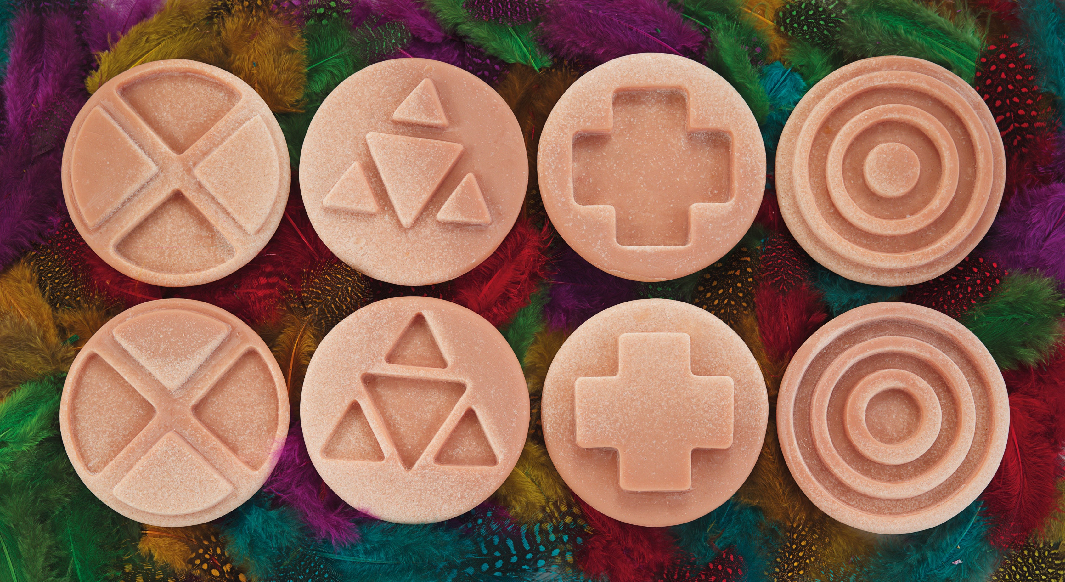 Yellow Door in elkaar passende sensorische stenen