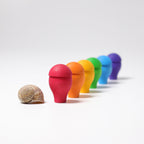 Grimm`s paddenstoelen in regenboogkleuren