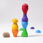 Grimm`s paddenstoelen in regenboogkleuren