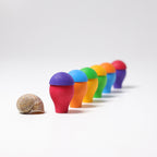 Grimm`s paddenstoelen in regenboogkleuren