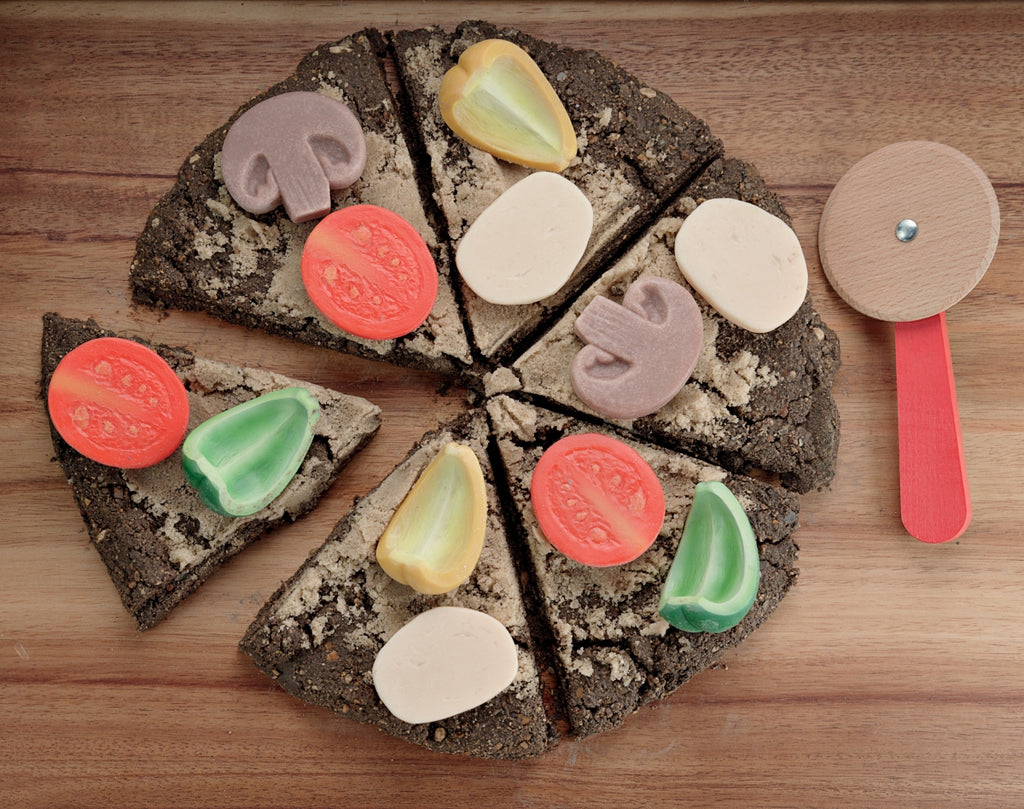 Yellow Door sensorische stenen pizza toppings