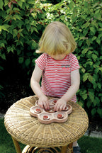 Yellow Door houten tray in bloemvorm