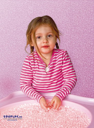 Sensorische transparante waterparels