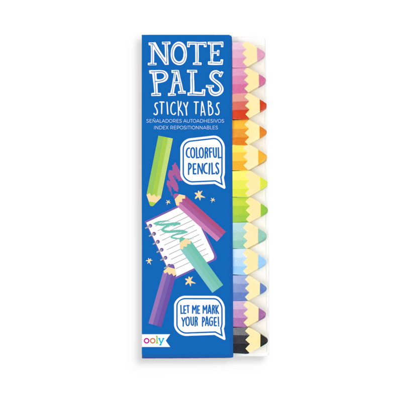 Ooly note pals sticky tabs kleurrijke potloden