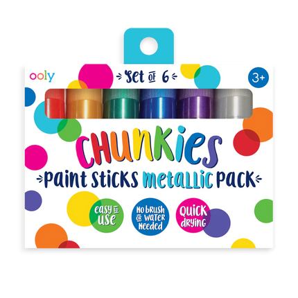 Ooly verfstiften Chunkies Paint Sticks 6 stuks Metallic