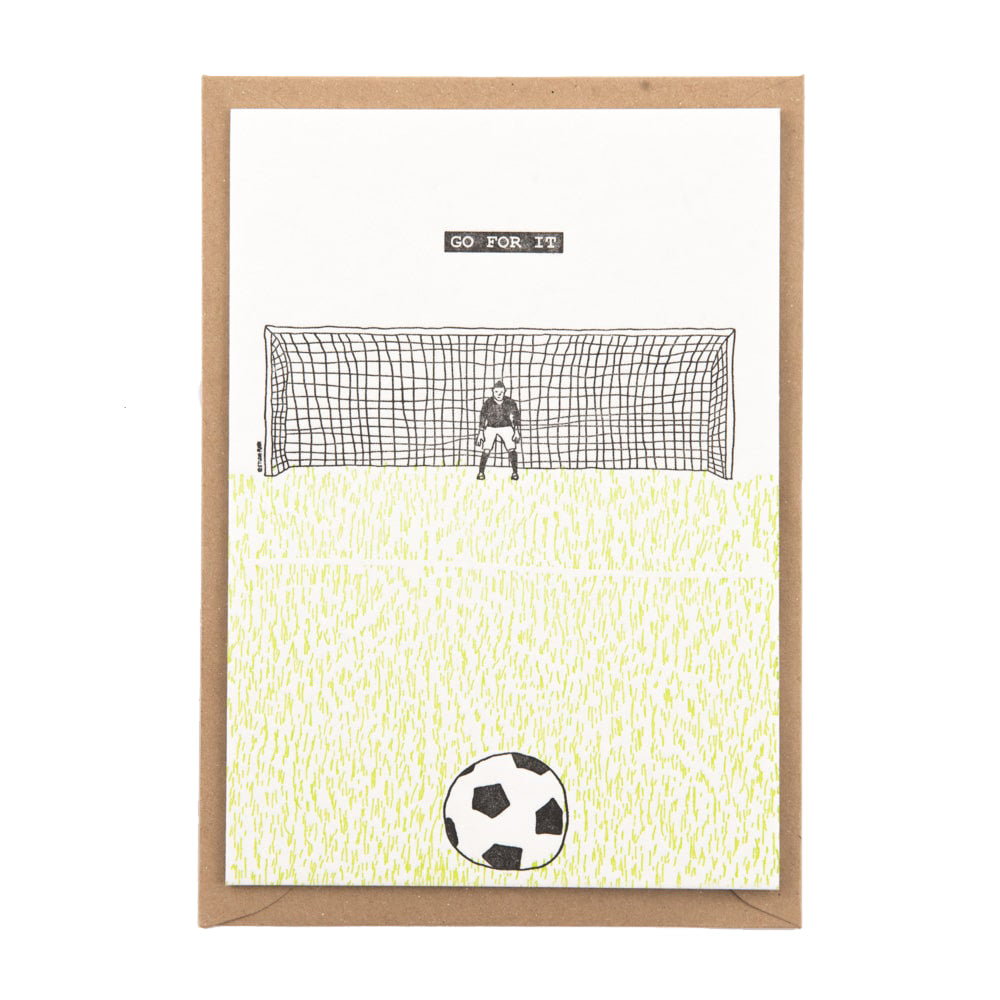 Studio Flash wenskaart Go For It keeper