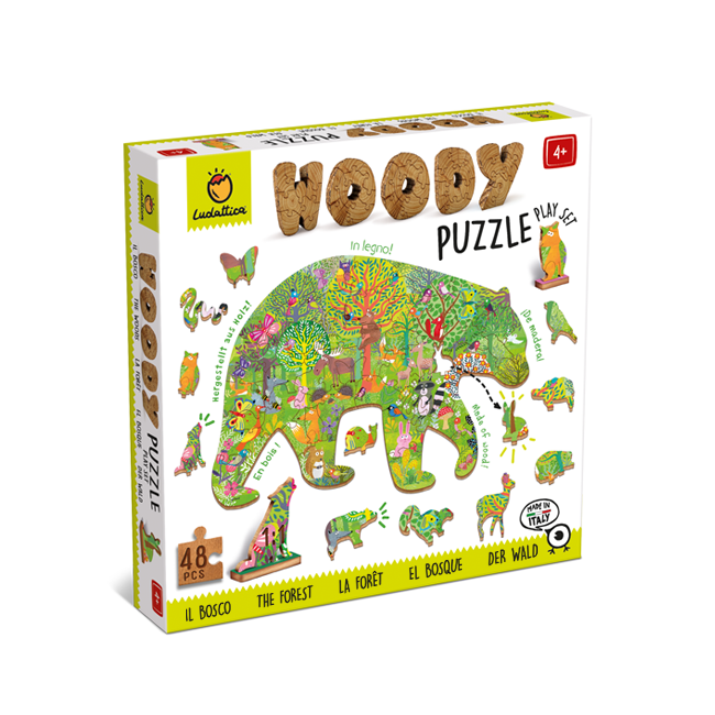 Ludattica Woody woud houten puzzel