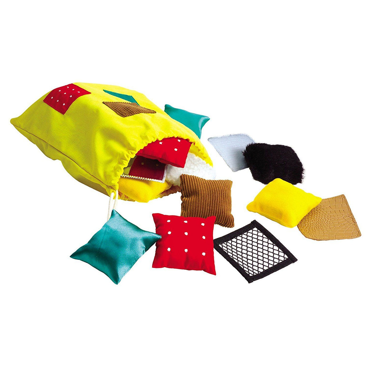 Learning Resources Teachable Touchables – 20 Textuur Vierkanten (10 Paren), Tactiel Spel Voor Peuters & Kleuters, Incl. Opbergtas & Gids, 2-3 Inch