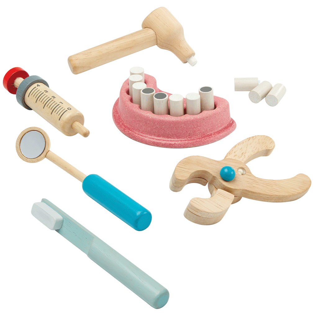 PlanToys tandartsset houten speelgoed