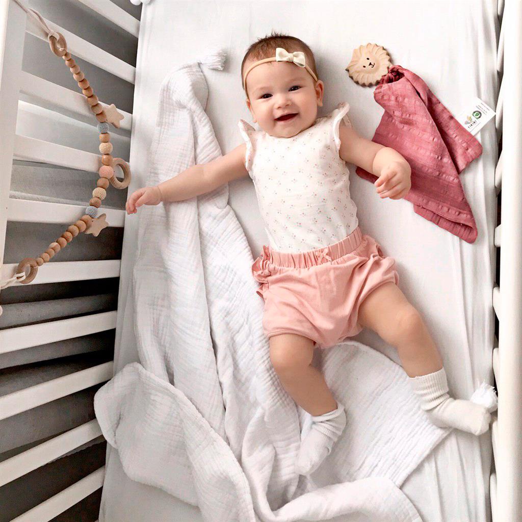 Tikiri roze knuffeldoekje met leeuw