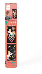 Scratch magnetische darts eenhoorn met glitter