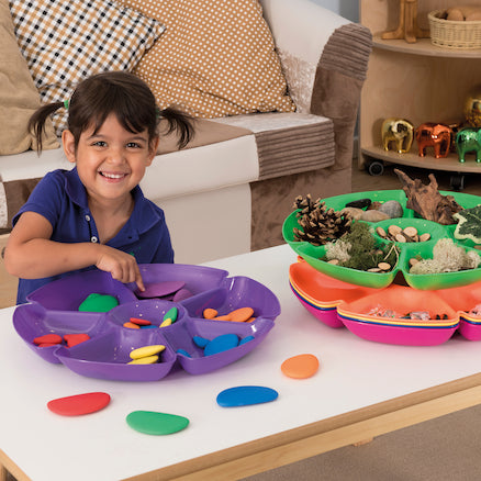 sorteren met de sorteerschalen van Tickit in combinatie met de pebbles