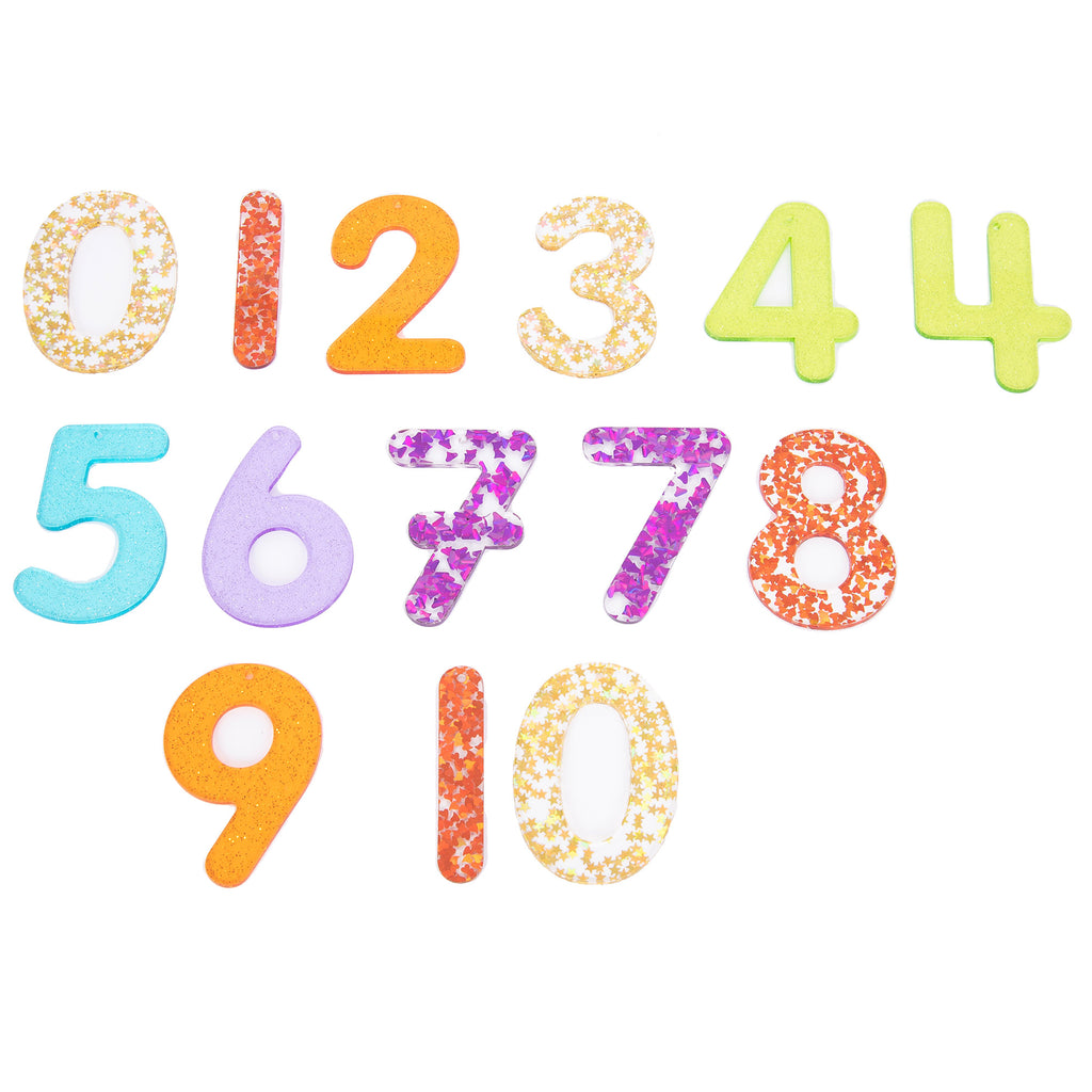 Tickit regenboog glitter cijfers