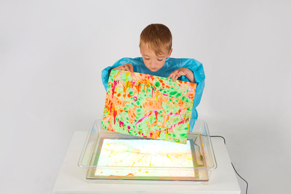 Tickit exploration tray voor lichtpaneel experimenteren met verf