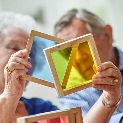 Tickit vierkante sensorische houten blokken ook voor oudere mensen