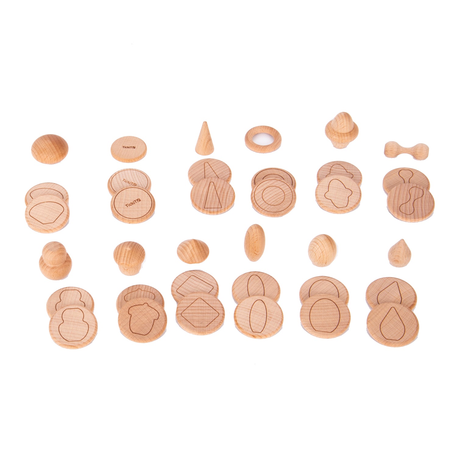 Tickit houten schatten voel en match