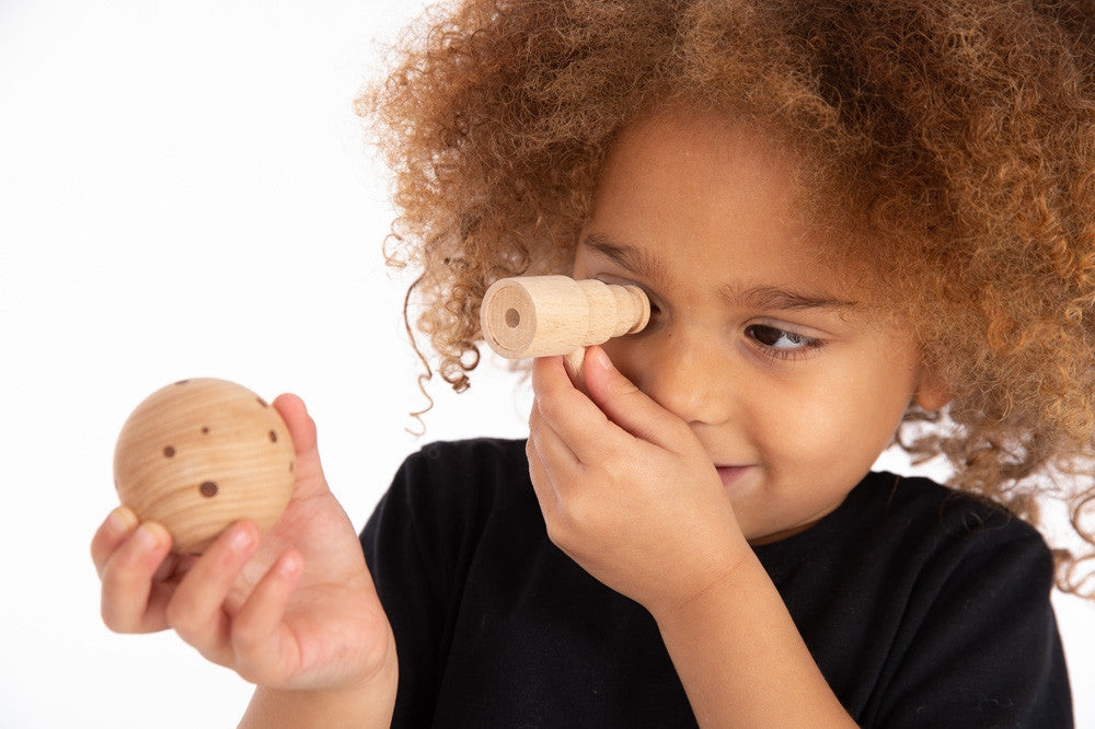 Ruimte avontuur houten spelonderdelen