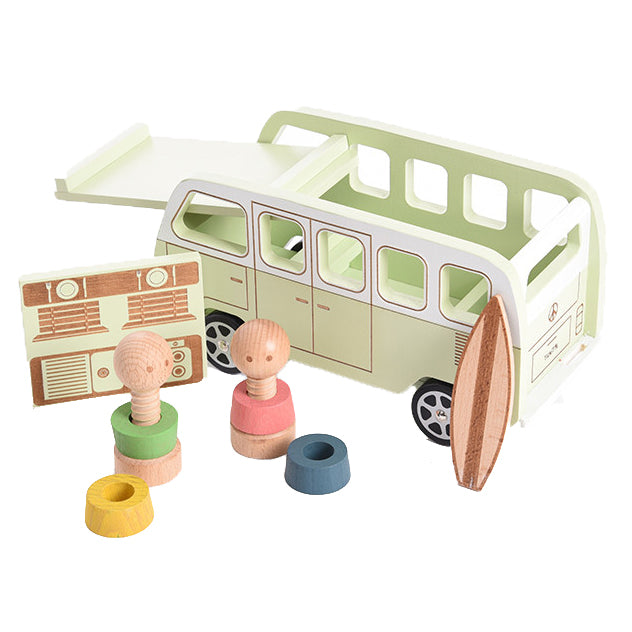 Tickit houten camper van met 2 figuren