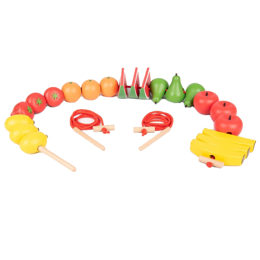 Tickit houten fruit rijgspel